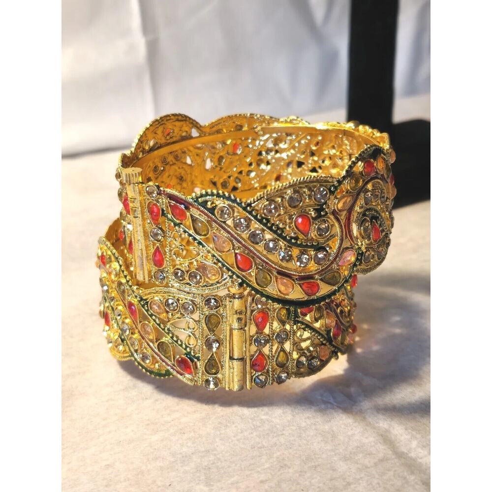 Indian cuff bracelet/Bangle/Hinged bracelet with pin
